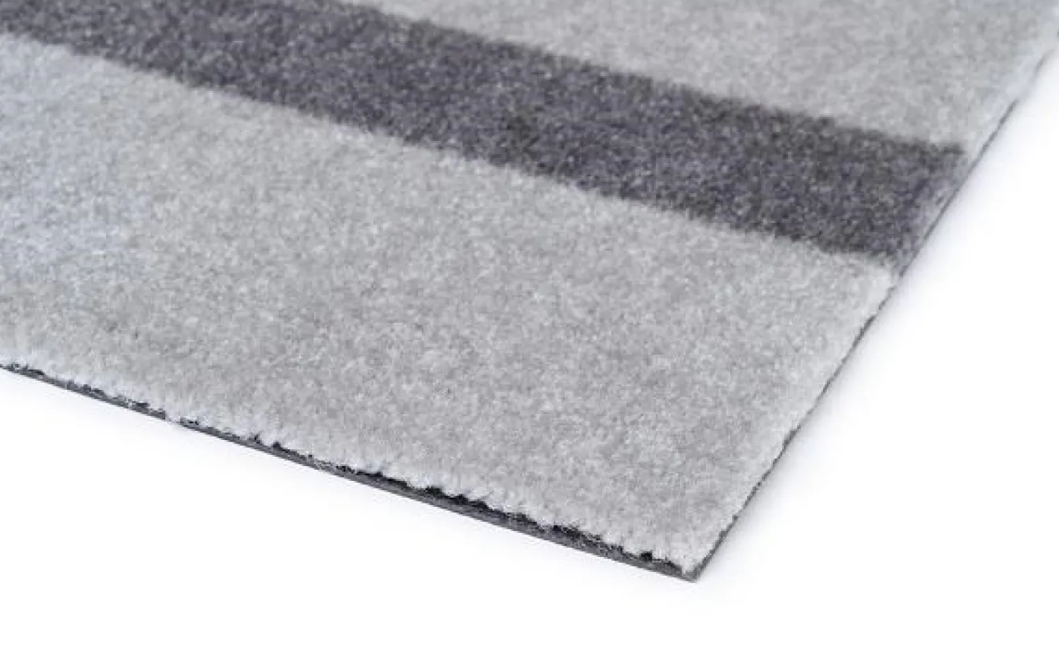 Clearance Tica Copenhagen - Smudsmåtte - Stripes Vertical - Lysegrå/Steelgrey - 60x90 cm
