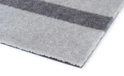New Tica Copenhagen - Smudsmåtte - Stripes Vertical - Steelgrey/Lysegrå - 90x200 cm