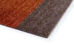 Best Tica Copenhagen - Smudsmåtte - Stripes Horizon - Sand/Brun/Terracota - 90x200 cm