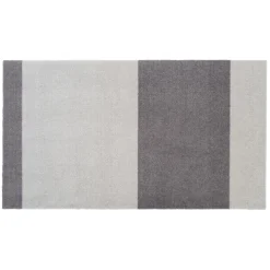 Sale Tica Copenhagen - Smudsmåtte - Stripes Horizon - Steelgrey/Lysegrå - 67x120 cm