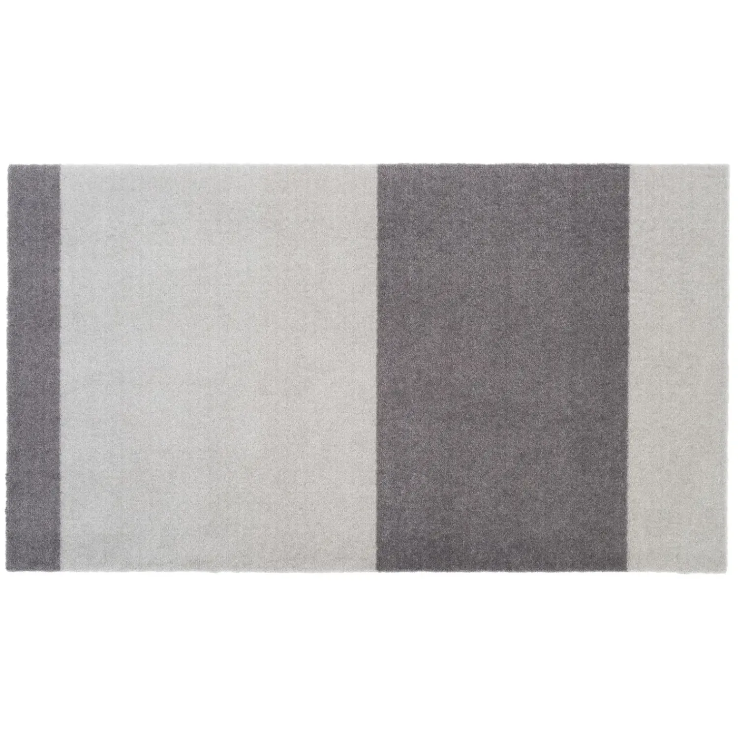 Sale Tica Copenhagen - Smudsmåtte - Stripes Horizon - Steelgrey/Lysegrå - 67x120 cm