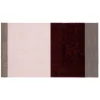 Discount Tica Copenhagen - Smudsmåtte - Stripes Horizon - Bordeaux/Rose/Sand - 67x120 cm