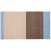 Outlet Tica Copenhagen - Smudsmåtte - Stripes Horizon - Lyseblå/Ivory/Sand - 40x60 cm