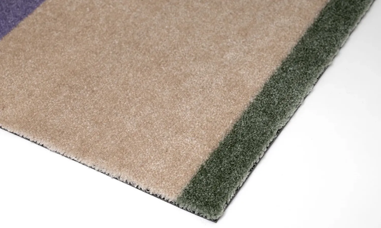 Discount Tica Copenhagen - Smudsmåtte - Stripes Horizon - Lilla/Ivory/Grøn - 40x60 cm