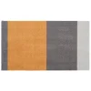 New Tica Copenhagen - Smudsmåtte - Stripes Horizon - Lysegrå/Steelgrey/Dijon - 40x60 cm