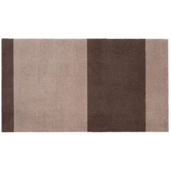 Sale Tica Copenhagen - Smudsmåtte - Stripes Horizon - Sand/Brun - 90x130 cm