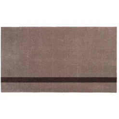 Hot Tica Copenhagen - Smudsmåtte - Stripes Vertical - Sand/Brun - 90x130 cm