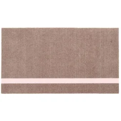 Sale Tica Copenhagen - Smudsmåtte - Stripes Vertical - Sand/Lyserød - 67x120 cm