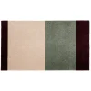 New Tica Copenhagen - Smudsmåtte - Stripes Horizon - Grøn/Ivory/Bordeaux - 60x90 cm