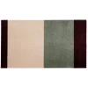 Discount Tica Copenhagen - Smudsmåtte - Stripes Horizon - Grøn/Ivory/Bordeaux- 40x60 cm