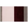 Clearance Tica Copenhagen - Smudsmåtte - Stripes Horizon - Bordeaux/Rose/Sand - 40x60 cm