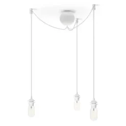Outlet Umage - Baldakin til 3 pendellamper - Cannonball hvid cluster 3