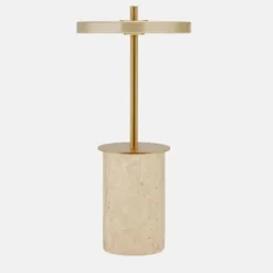 New Umage - Bordlampe - Asteria Move Mini - Clay Travertine Messing