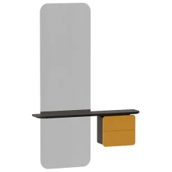 Discount Umage - Entrespejl - One More Look - Gul med mørk Eg - Saffron yellow/dark oak