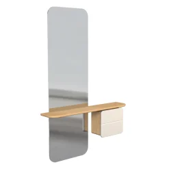 Best Umage - Entrespejl - One More Look - Hvid og Eg