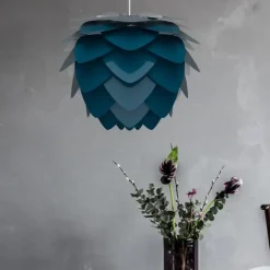 Outlet Umage - Lampe - Aluvia Pendel - Petrol blue - Medium Ø59 cm
