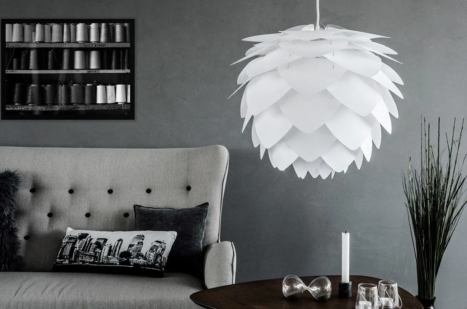 Discount Umage - Lampeskærm - Silvia - Hvid - Medium