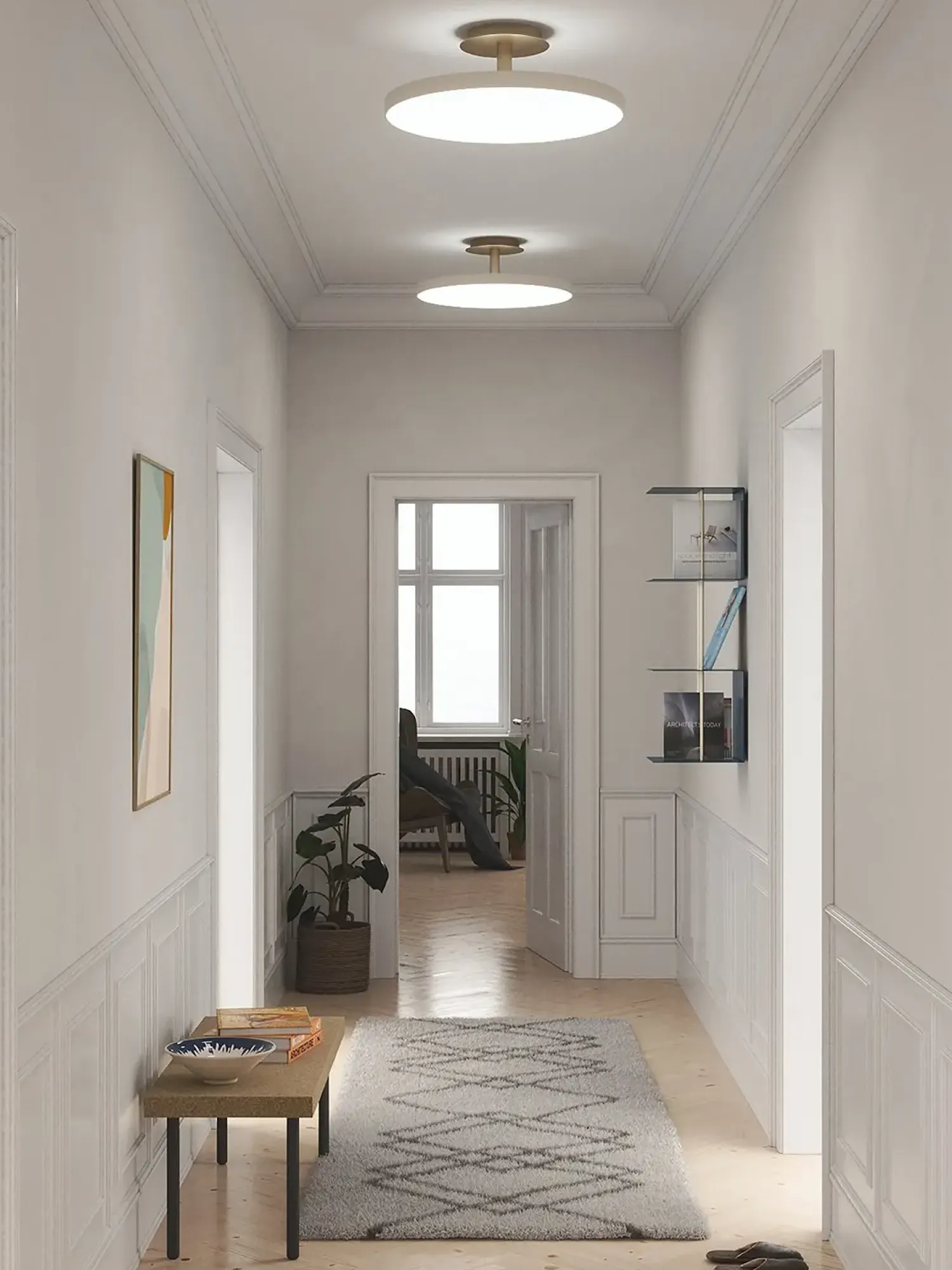 Online Umage - Loftlampe - Asteria Up - Hvid/Pearl white - Ø43 cm