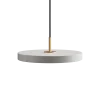 Best Umage - Loftlampe pendel - Asteria - Messingtop - Hvid/Nuance mist - Mini Ø31 cm
