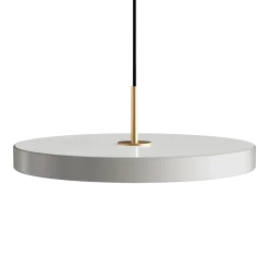 Discount Umage - Loftlampe pendel - Asteria pendel m/ messingtop - Nuance mist/Hvid - Medium Ø43 cm