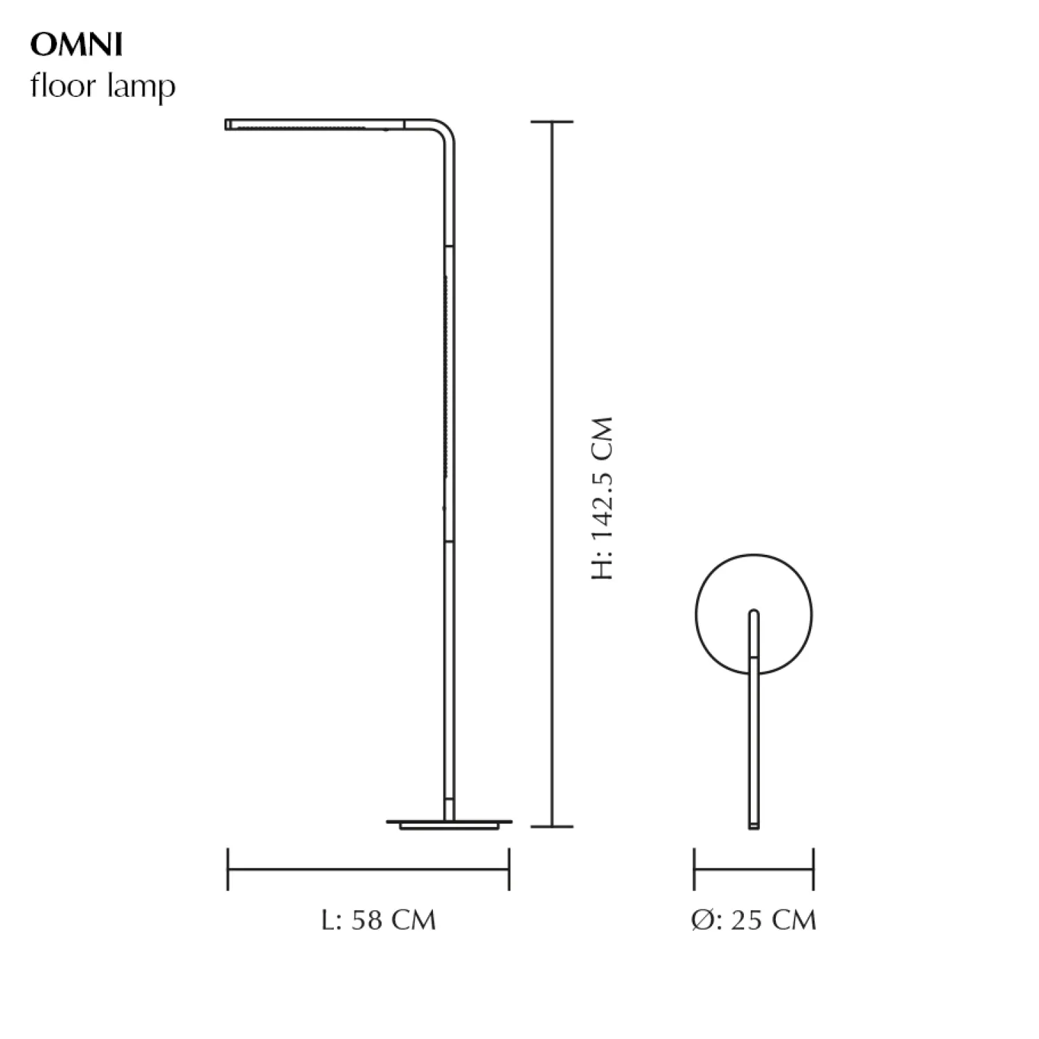 Discount Umage - Omni Gulvlampe - Messing