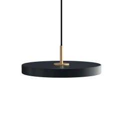 Hot Umage - Pendel - Asteria - Messingtop - Anthracite grey/grå - Mini Ø31 cm