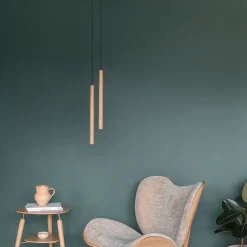 Online Umage - Pendel - Chimes Tall - Oak/Eg - ø: 3.4 cm h: 44 cm