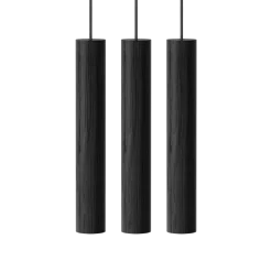 Online Umage - Pendel Lamper Chimes Cluster - 3 stk. - Black oak/Sort eg