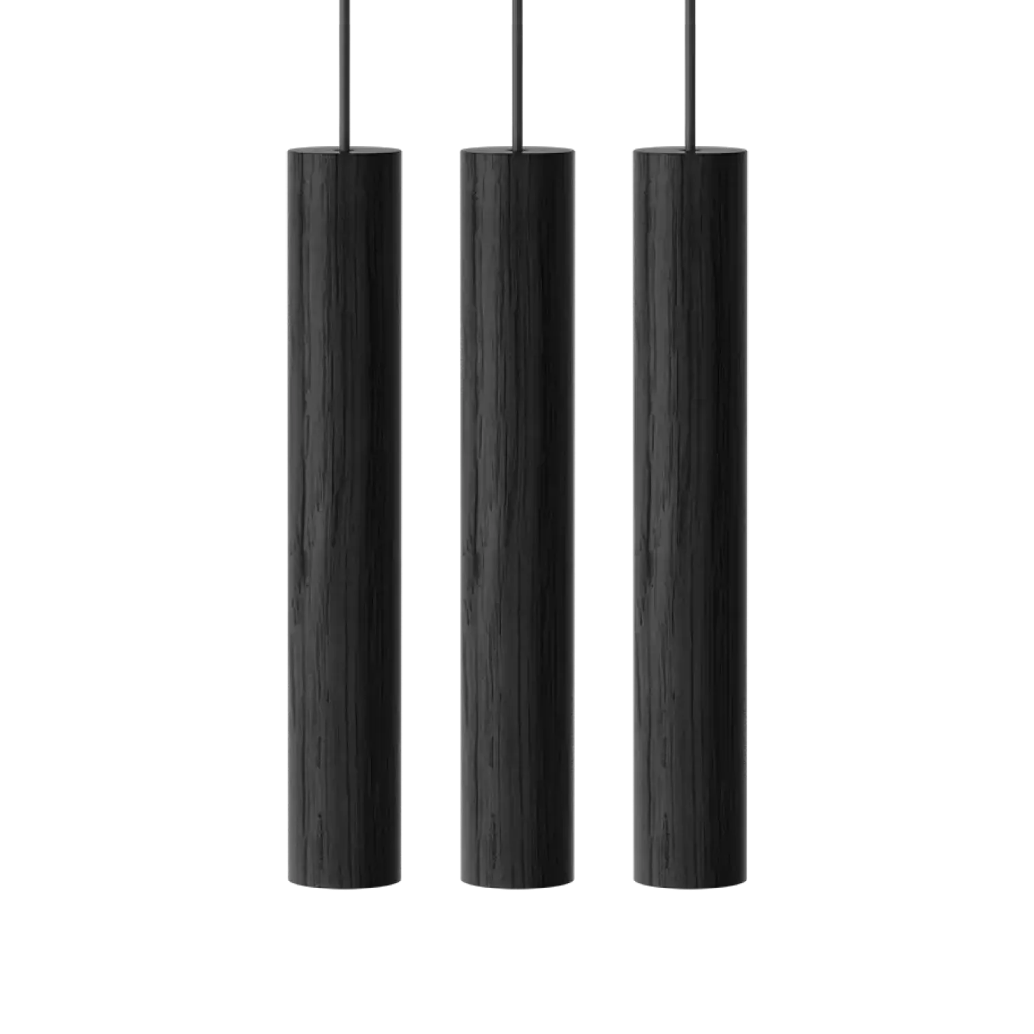 Online Umage - Pendel Lamper Chimes Cluster - 3 stk. - Black oak/Sort eg