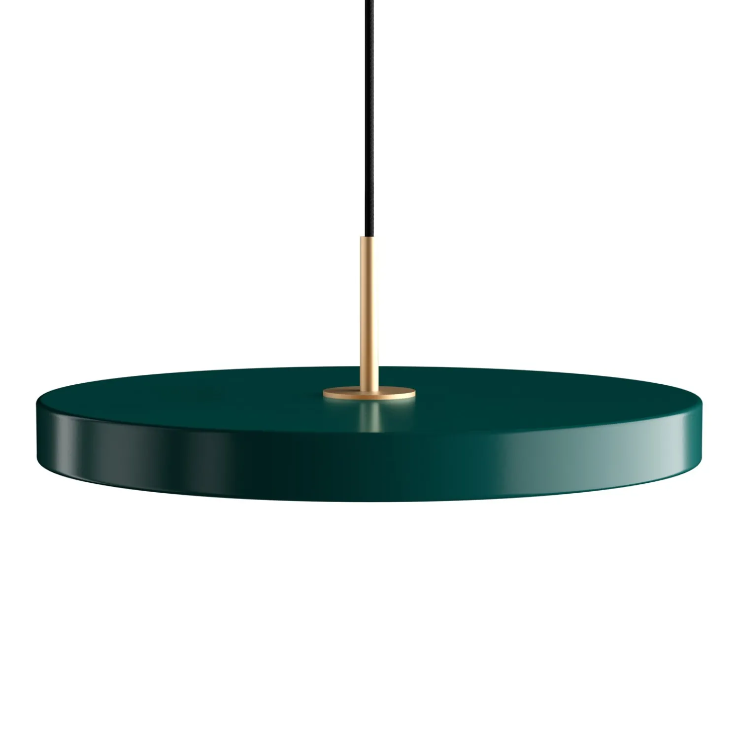 Hot Umage - Pendel m/ messingtop - Asteria - Forest green - Medium Ø43 cm
