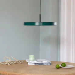 Hot Umage - Pendel m/ messingtop - Asteria - Forest green - Medium Ø43 cm