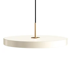 Discount Umage - Pendel m/ messingtop - Asteria - Pearl white - Medium Ø43 cm