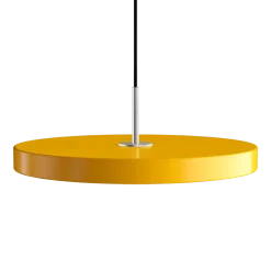 Umage - Pendel m/ ståltop - Asteria - Saffron yellow/gul - Medium Ø43 cm