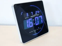 Sale Unilux - LED Væg Ur - FLO - Sort