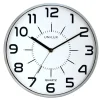 Sale Unilux - Væg Ur - POP UR - QUARTZ SYSTEM - Sølv