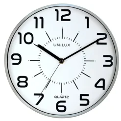 Sale Unilux - Væg Ur - POP UR - QUARTZ SYSTEM - Sølv