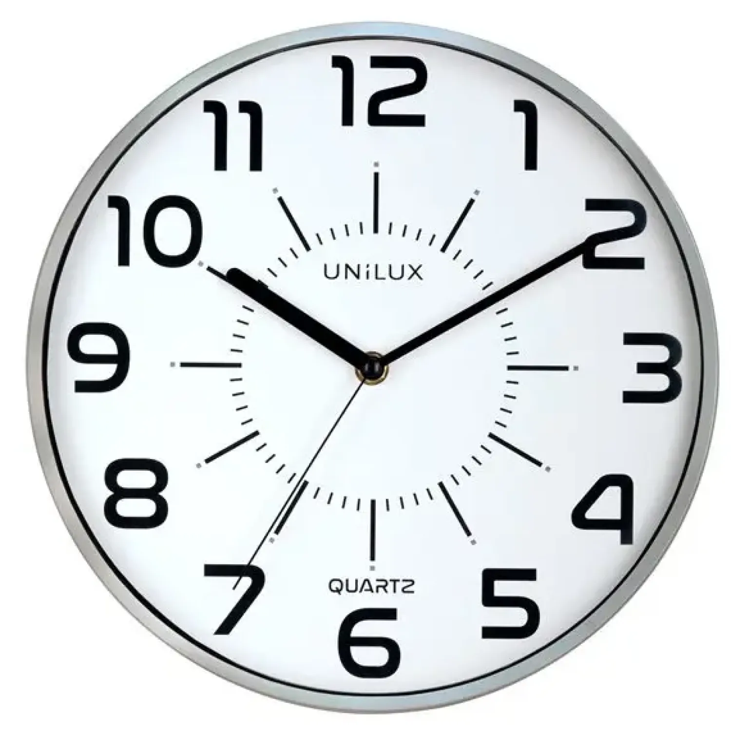 Sale Unilux - Væg Ur - POP UR - QUARTZ SYSTEM - Sølv