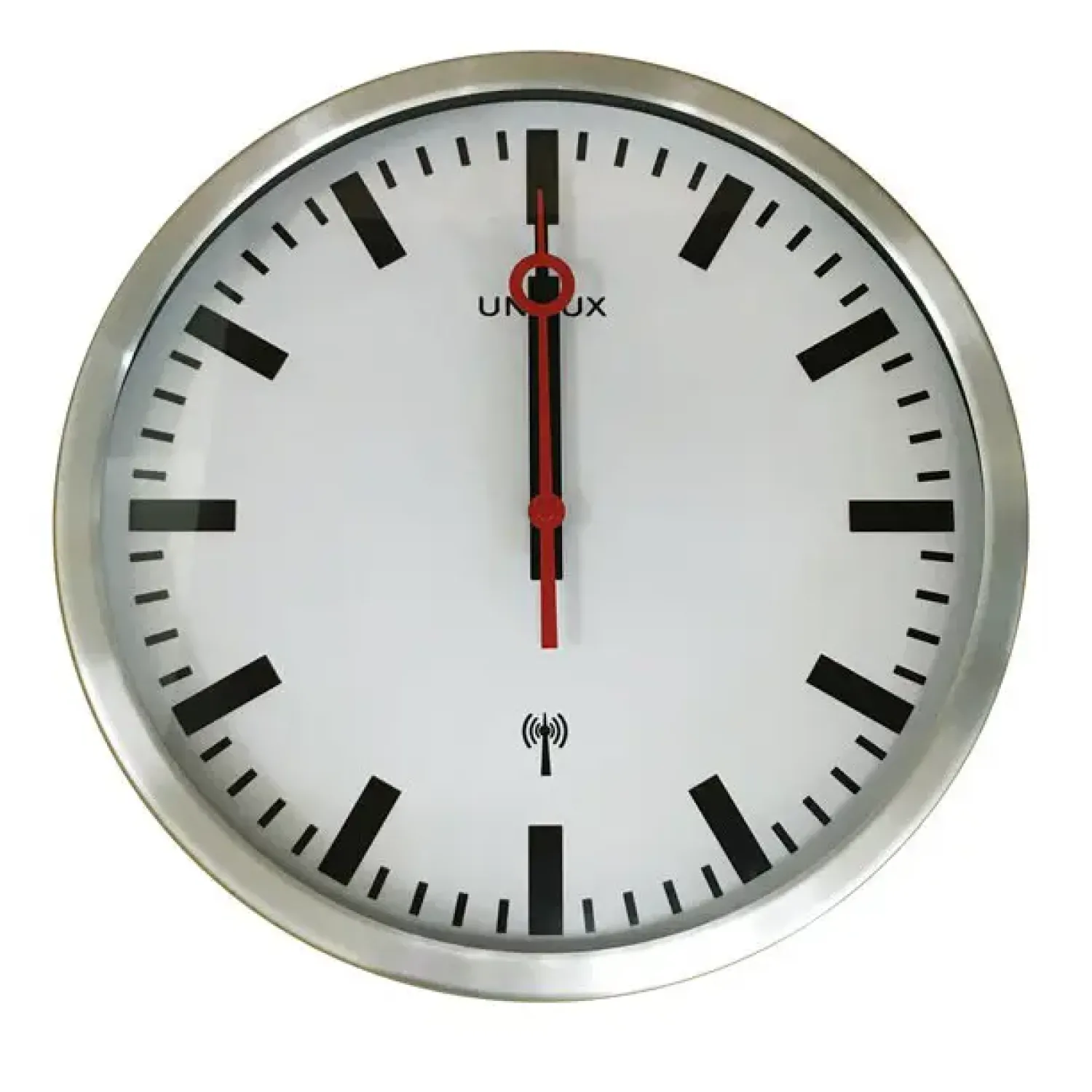 Outlet Unilux - Væg Ur - Stationsur - Metal grå - ø35 cm