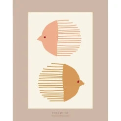 Sale VISSEVASSE - Bird And Fish - 50x70 cm