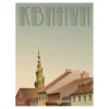 Online VISSEVASSE - Christianshavn plakat - 50x70 cm