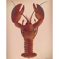 Best VISSEVASSE - Hummeren plakat - 30x40 cm