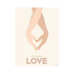 Online VISSEVASSE - It´s all about love - 50x70 cm