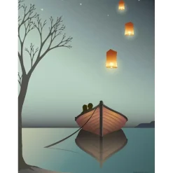 Sale VISSEVASSE - Lanternerne plakat - 30x40 cm