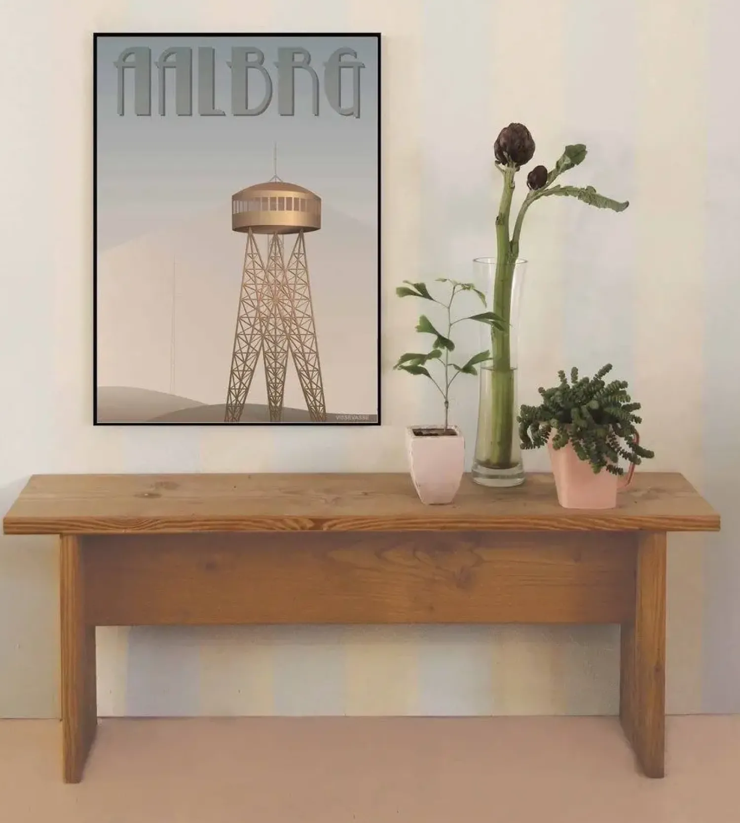 Clearance VISSEVASSE plakat - Aalborg Tårnet - 30x40 cm