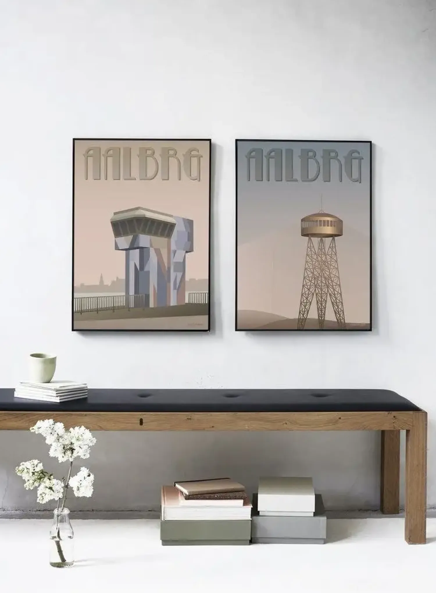 Clearance VISSEVASSE plakat - Aalborg Tårnet - 30x40 cm