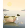 Hot VISSEVASSE - Plakat - Boy in A Boat - 30x40 cm