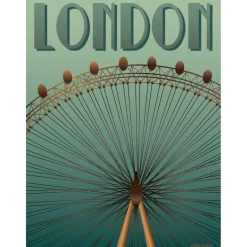 Sale VISSEVASSE plakat - London Eye - 15x21
