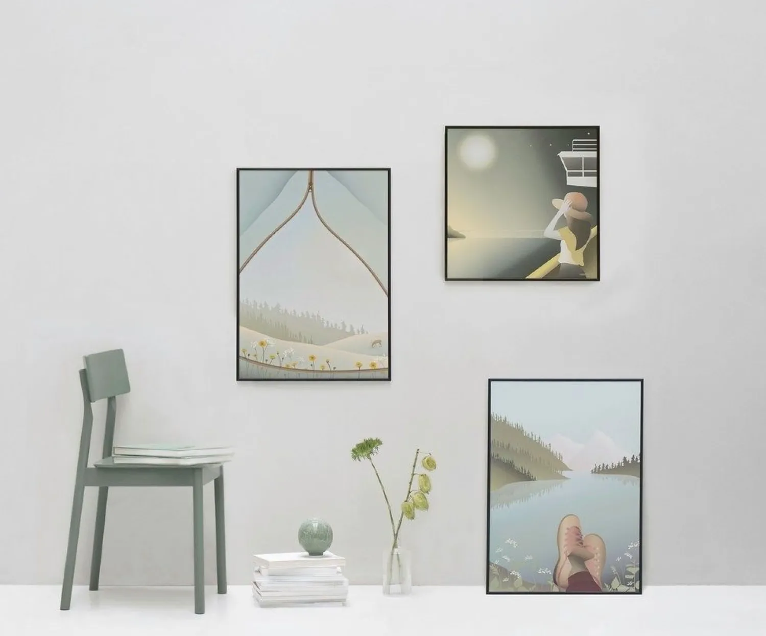 New VISSEVASSE - Plakat "Moonlight Moment" - 40x40 cm