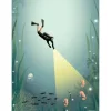 Sale VISSEVASSE - Plakat - The Diver - 30x40 cm