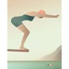 Outlet VISSEVASSE - Svømmeren plakat - 15x21 cm